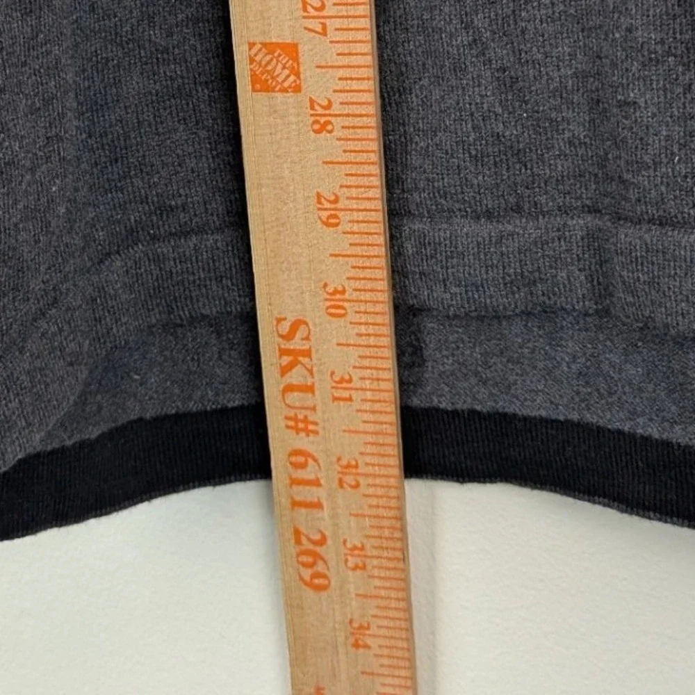 Eddie Bauer Mens TXL Charcoal Gray Cotton Merino Wool V-Neck Sweater Tall XL - Picture 9 of 11